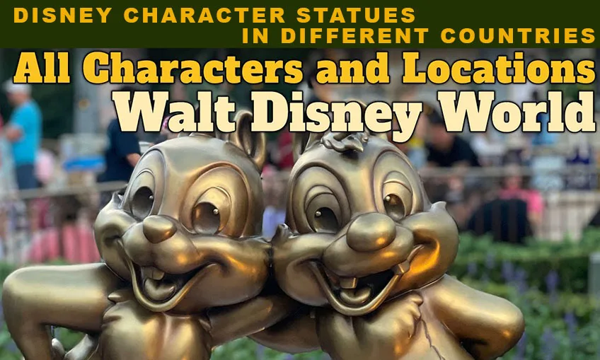 Disney Character Statues In Different Countries